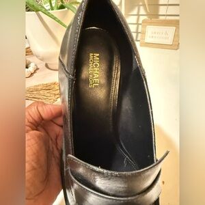 Michael Kors Black Loafer Leather Shoes